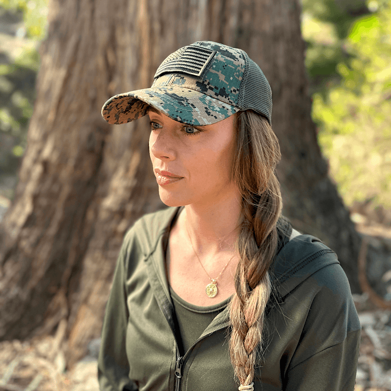 Load image into Gallery viewer, Tactical-Style Patch Hat with Adjustable Strap