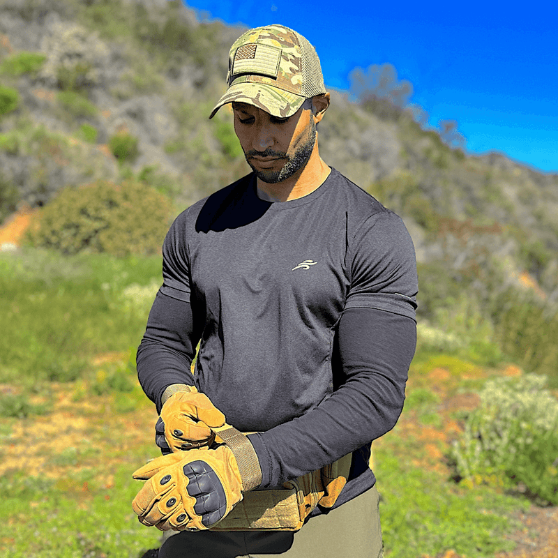 Load image into Gallery viewer, Tactical-Style Patch Hat with Adjustable Strap
