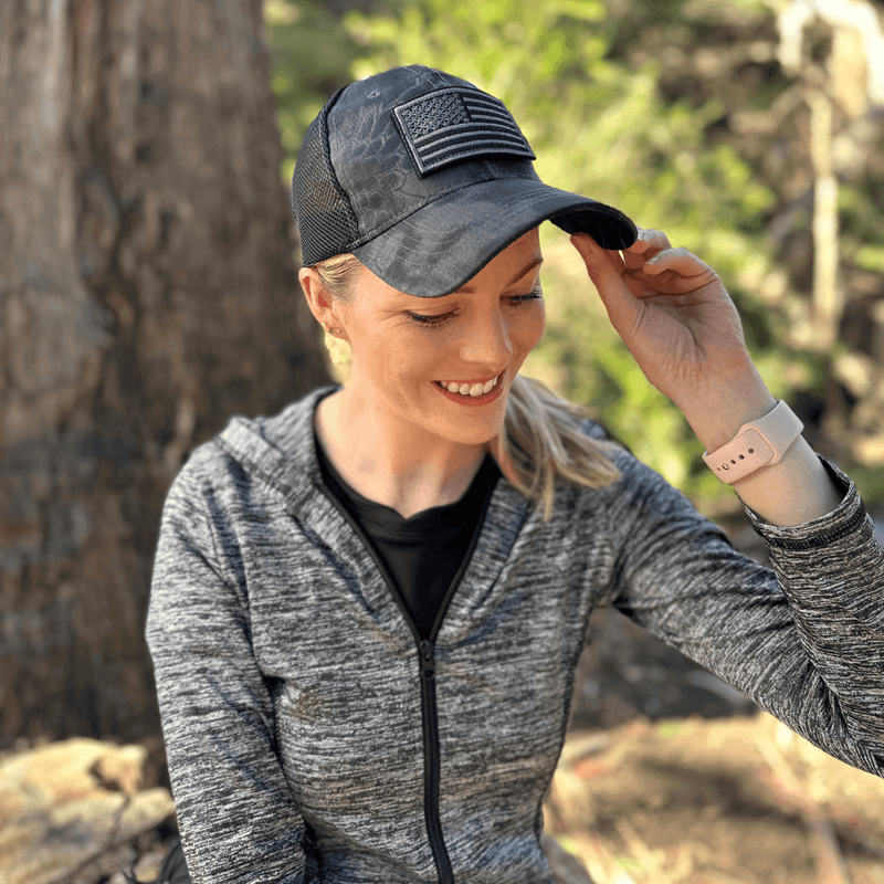 Load image into Gallery viewer, Tactical-Style Patch Hat with Adjustable Strap