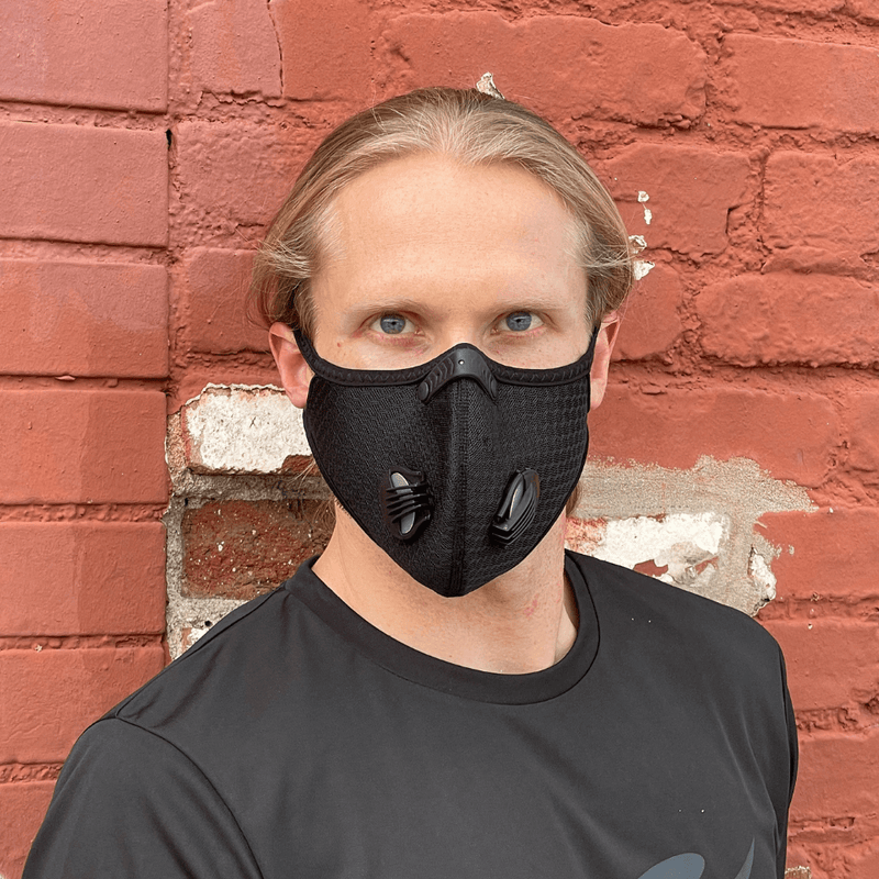 Load image into Gallery viewer, Performance Sports Face Mask with Activated Carbon Filter and Breathing Valves