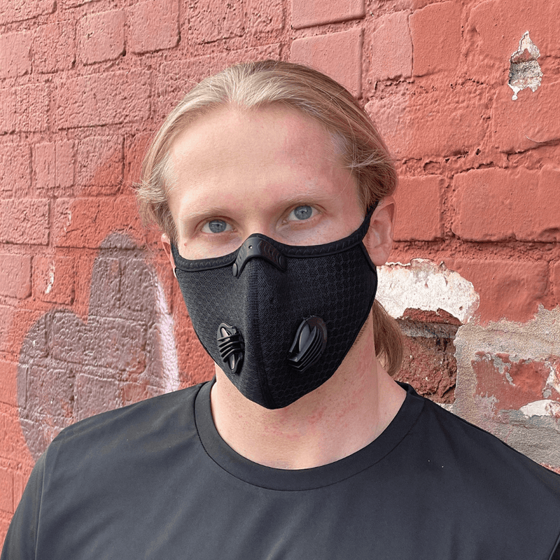 Load image into Gallery viewer, Performance Sports Face Mask with Activated Carbon Filter and Breathing Valves