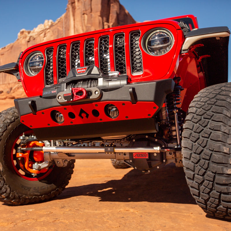 Load image into Gallery viewer, Nighthawk Front Bumper w- Aluminum Skid for JK, JL, & JT