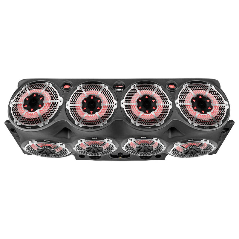 Load image into Gallery viewer, Jeep JK/JKU Overhead Bar System Fits 8 X 10" Speakers, 2 X 2.3" tweeters and 2 X 1 " Drivers -Black