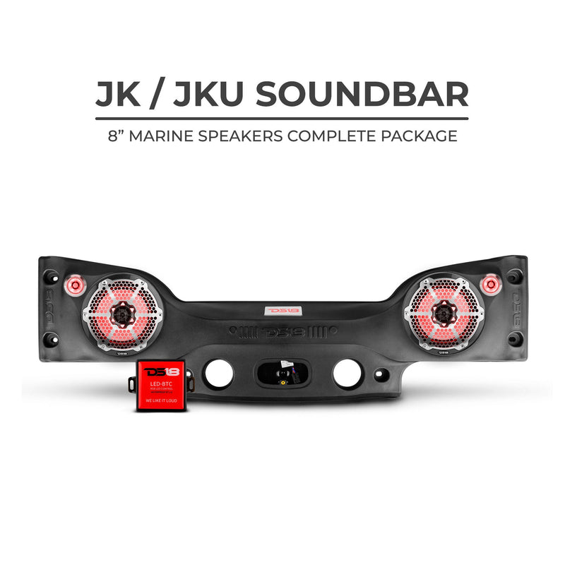 Load image into Gallery viewer, DS18 JKSBAR22LOADED Jeep JK/JKU Plug & Play Sound Bar Package