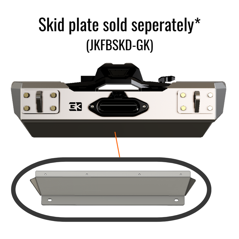 Load image into Gallery viewer, Gauntlet Series Front Stubby Bumper for Jeep JK Wrangler (2007-2018)