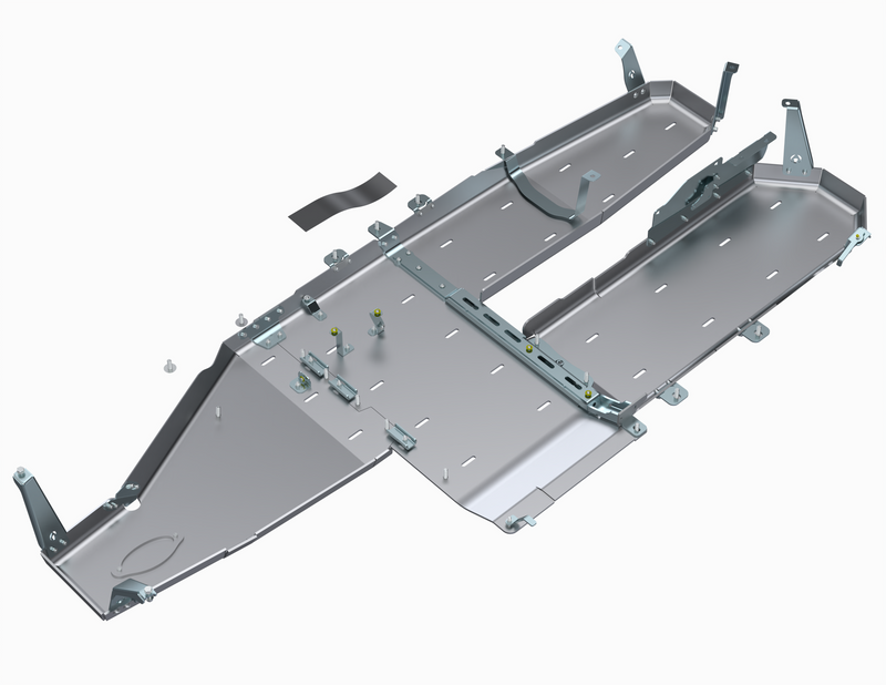 Load image into Gallery viewer, JLU 4XE BELLYPAN SKID With POWER PACK & EXHAUST SKIDs