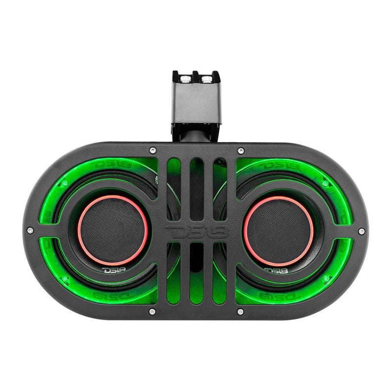 Load image into Gallery viewer, Dual 6.5" Marine and Powersports PRO Roll Cage Sound Bar System with Built in LED RGB Lights450 Watts Rms ( 2 x PRO-HY6.4B Included)