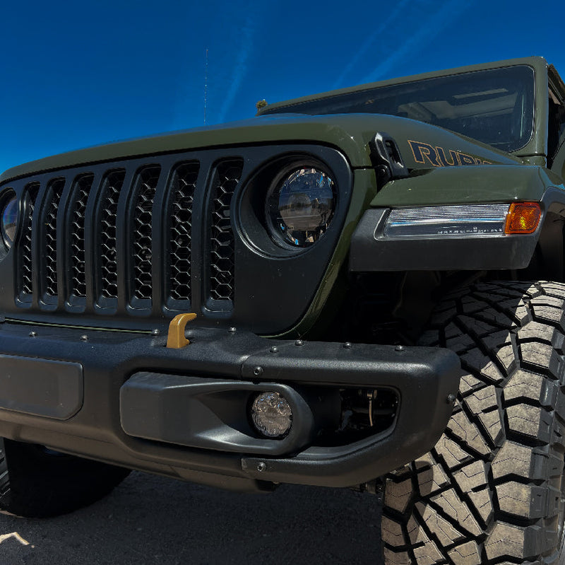 Load image into Gallery viewer, Jeep JL JT Fog Mounts - 3 piece Steel Bumper