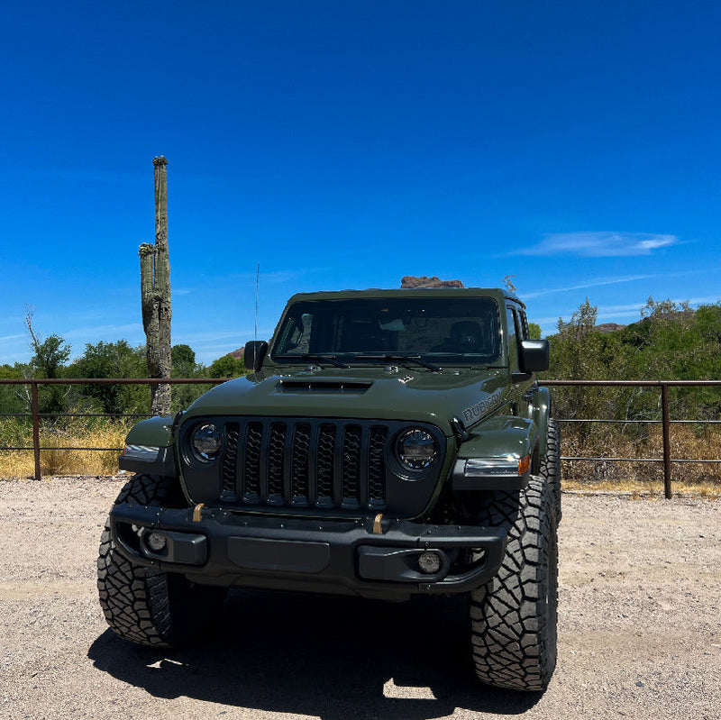 Load image into Gallery viewer, Jeep JL JT Fog Mounts - 3 piece Steel Bumper
