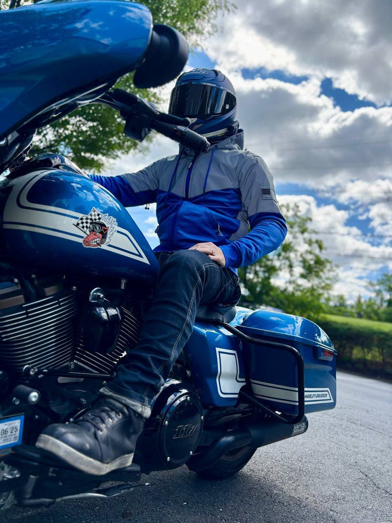 Load image into Gallery viewer, Ultra Reflective Hoodie Blue Eclipse