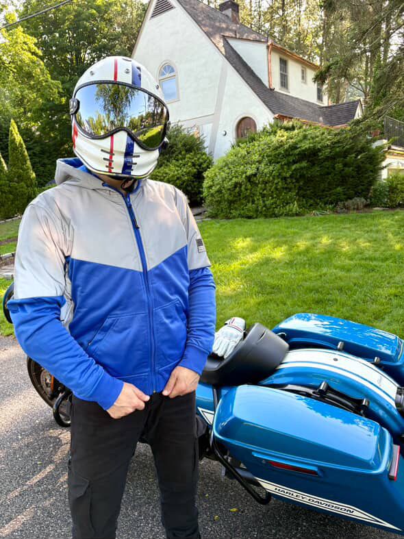 Load image into Gallery viewer, Ultra Reflective Hoodie Blue Eclipse