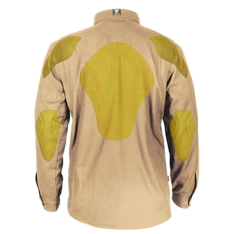 Load image into Gallery viewer, Protective Flannel Shirt - Khaki Solid