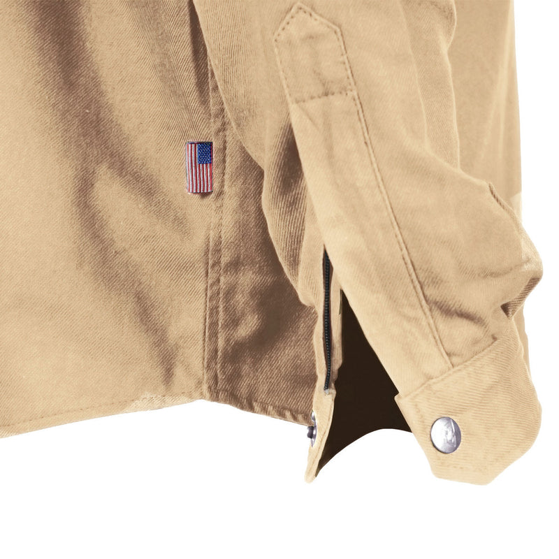 Load image into Gallery viewer, Protective Flannel Shirt - Khaki Solid