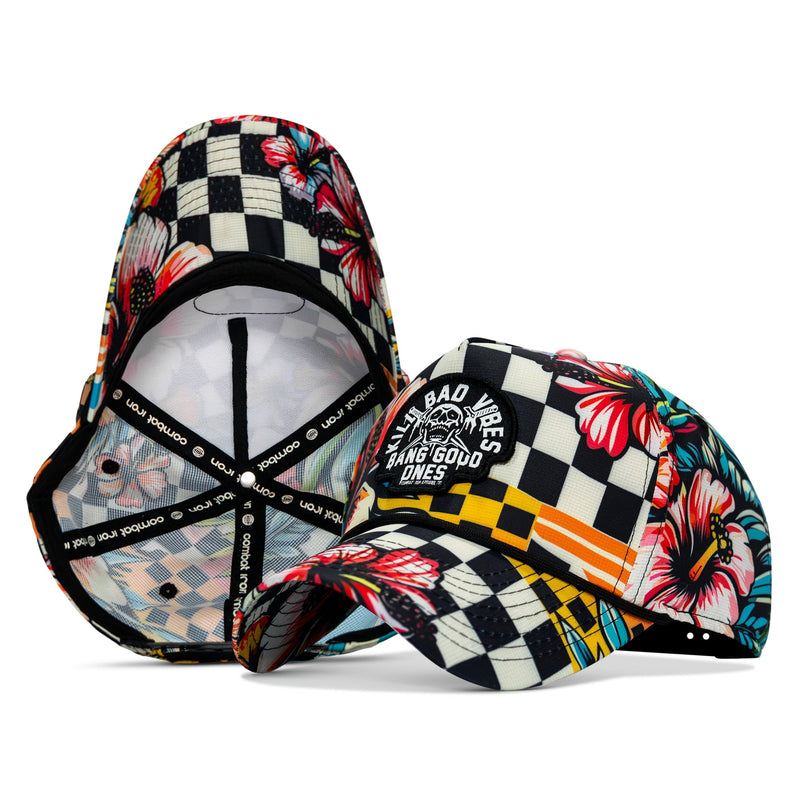 Load image into Gallery viewer, Kill Bad Vibes Skull Weekender Rope Snapback Hat