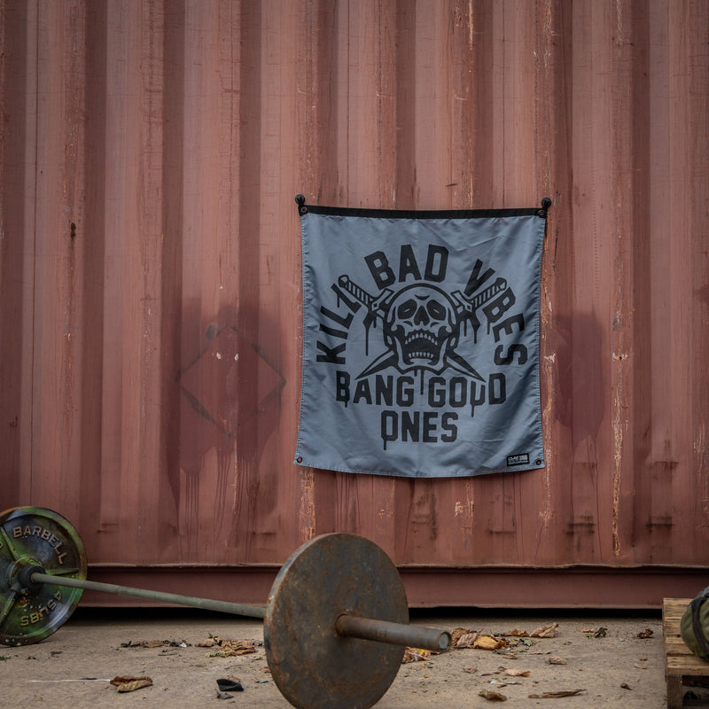 Load image into Gallery viewer, Kill Bad Vibes 3'x3' Flag