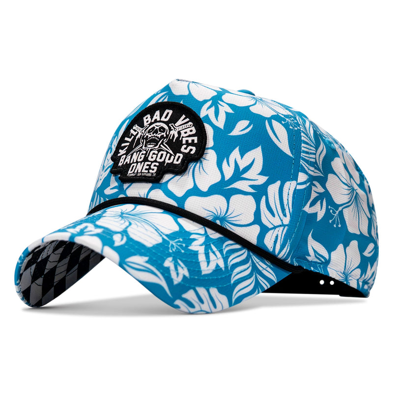 Load image into Gallery viewer, Kill Bad Vibes Skull Weekender Rope Snapback Hat