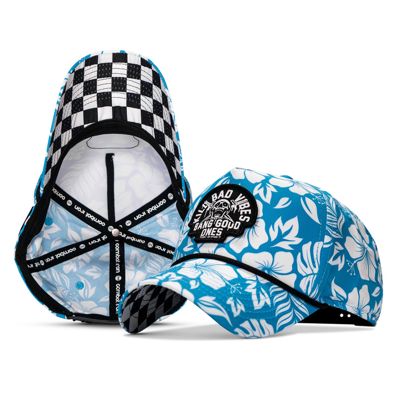 Load image into Gallery viewer, Kill Bad Vibes Skull Weekender Rope Snapback Hat