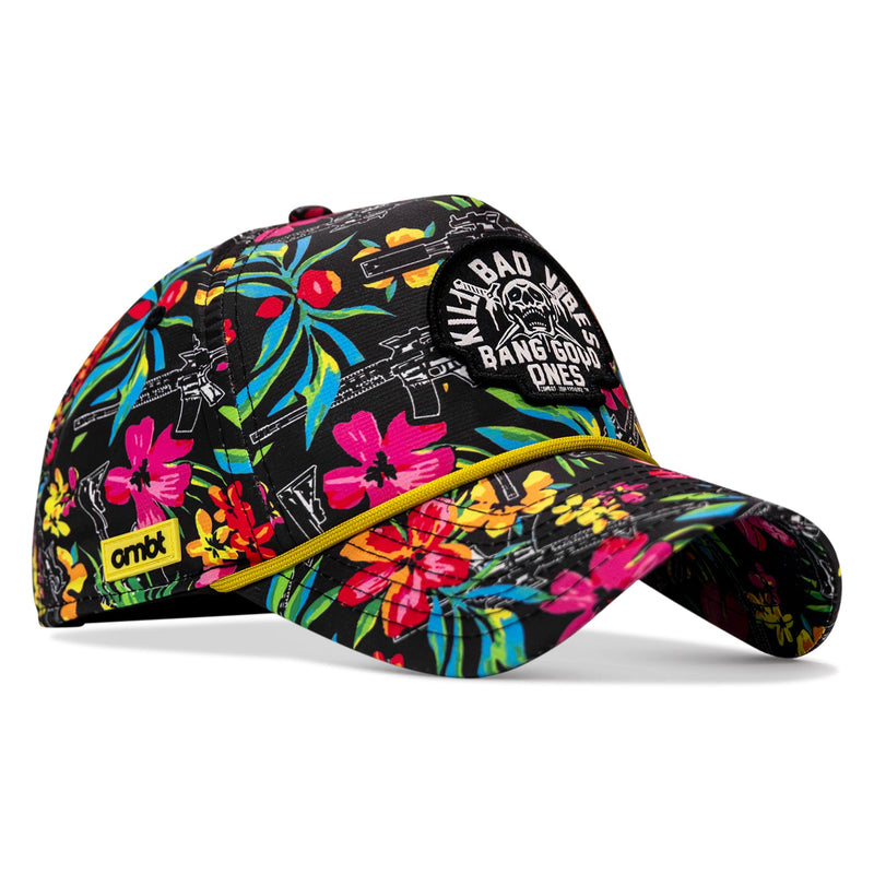 Load image into Gallery viewer, Kill Bad Vibes Skull Weekender Rope Snapback Hat