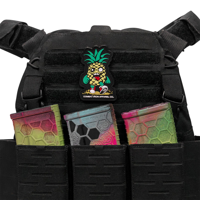 Load image into Gallery viewer, Kill Bad Vibes Pineapple Man PVC Patch