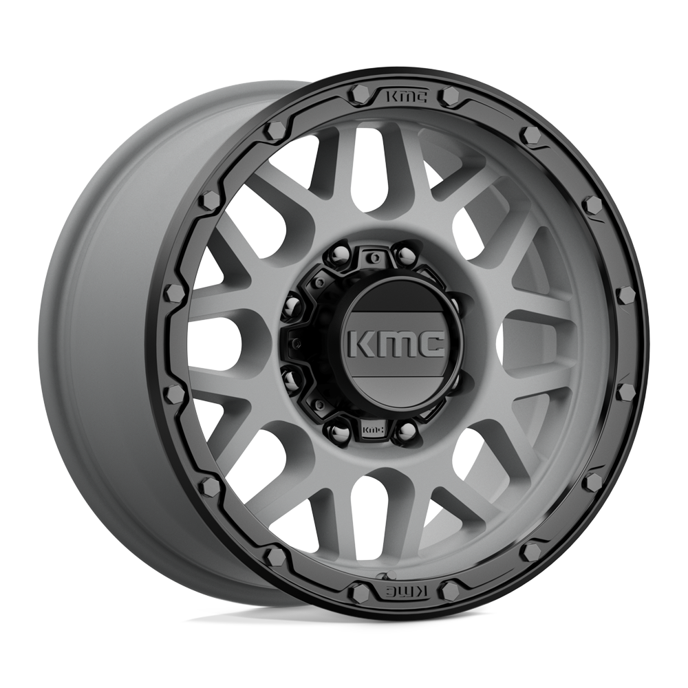 Kmc Km535 Grenade Off Road Matte Gray Matte Black Lip