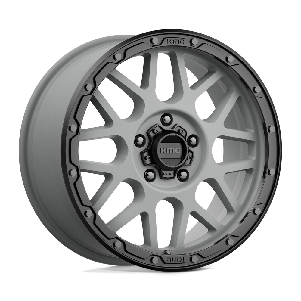Kmc Km535 Grenade Off Road Matte Gray Matte Black Lip
