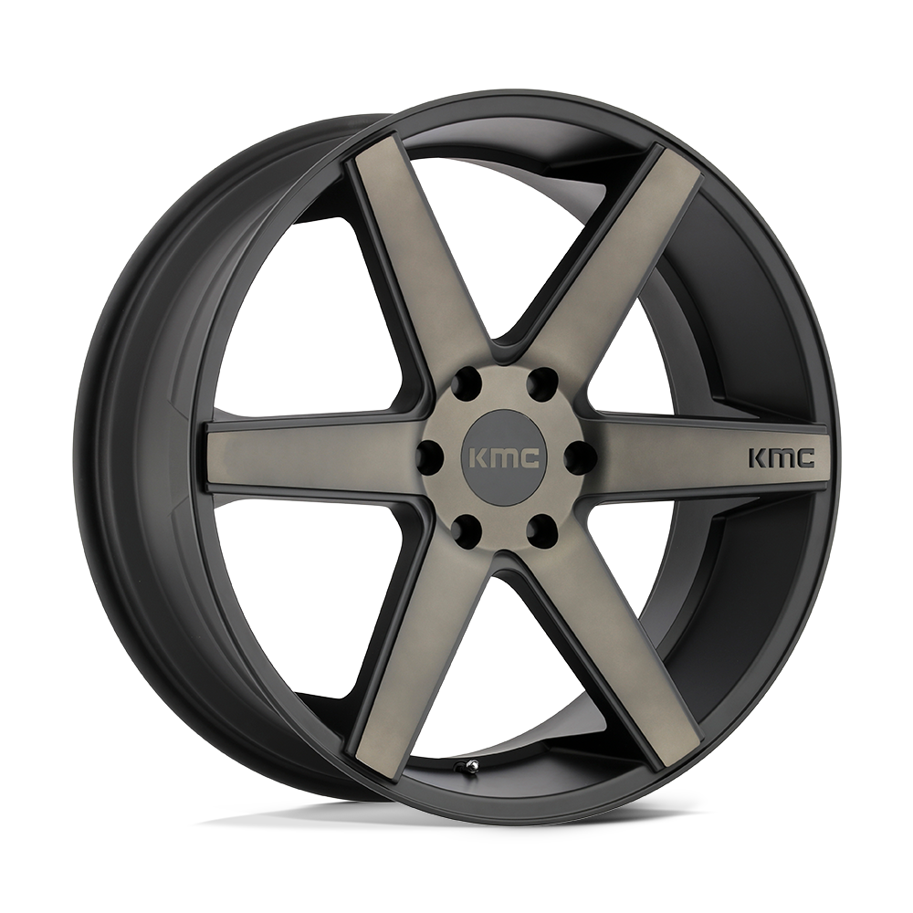 Kmc Km704 District Truck Matte Black Dark Tint