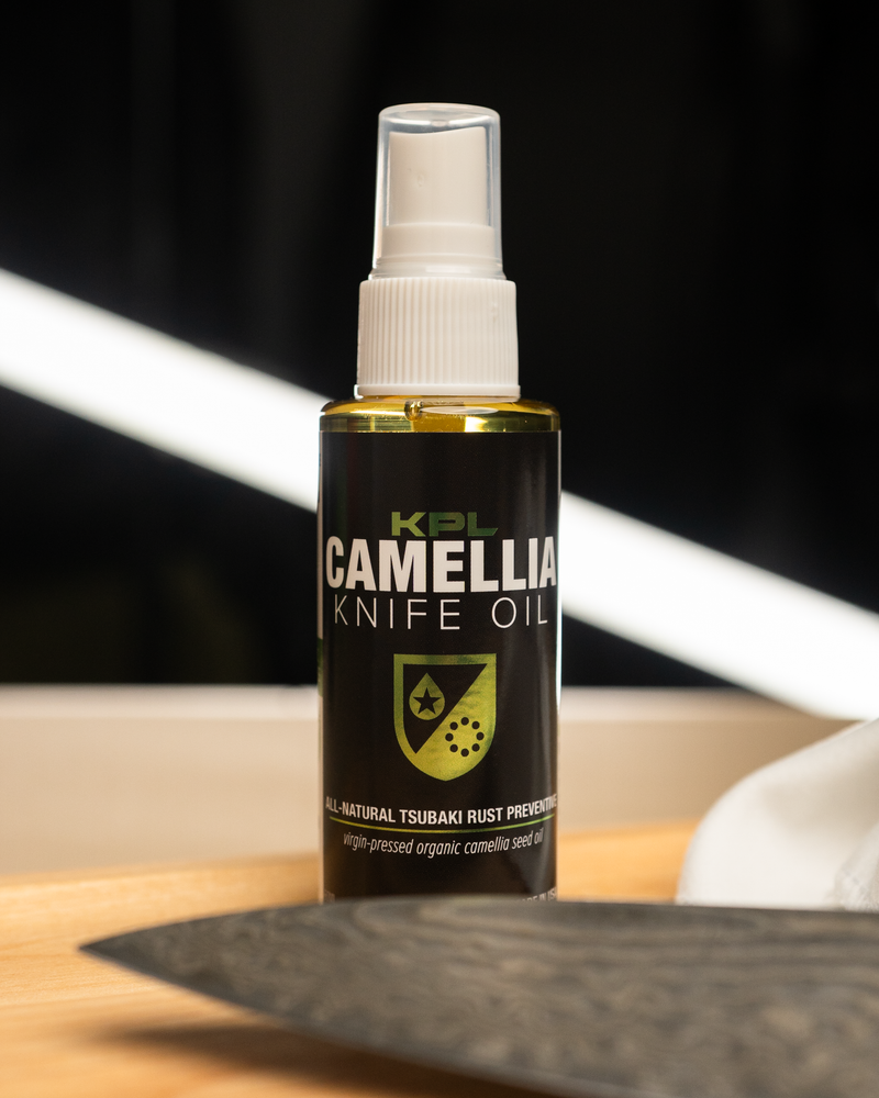 Load image into Gallery viewer, Organic Camellia Kitchen Knife Oil - Carbon Steel and Cast Iron