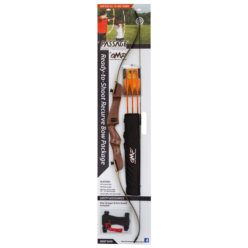 Load image into Gallery viewer, October Mountain Passage Recurve Bow Package 54 In. 20 Lbs. Lh