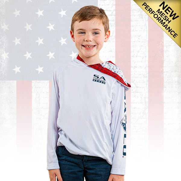 Kid's Hooded Performance Long Sleeve Shirt