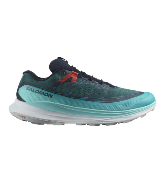 Men's Salomon Ultra Glide 2, Atlantic Deep Blue/Radiance/Fiery Red, 11.5 D Medium - Skoutley Outdoors LLC
