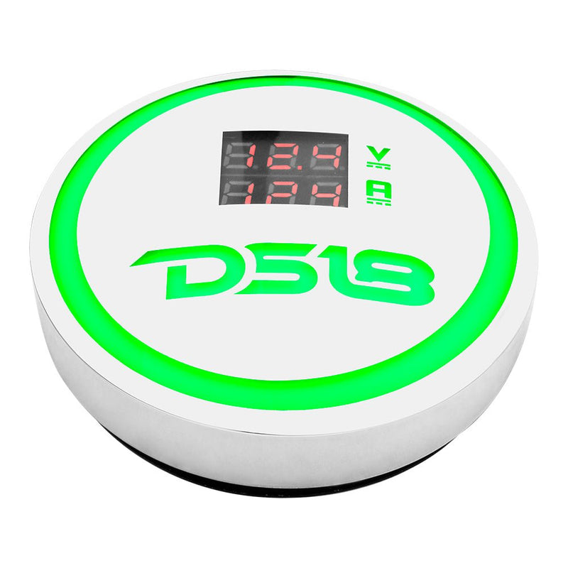 Load image into Gallery viewer, DS18 LBC6VAM Badge with RGB Lights and Volt/Current Meter