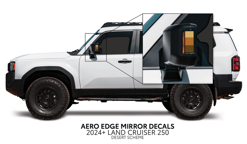 Load image into Gallery viewer, 2024+ Land Cruiser 250 Aero Edge Mirror Decals
