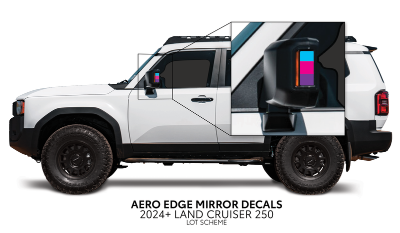 Load image into Gallery viewer, 2024+ Land Cruiser 250 Aero Edge Mirror Decals