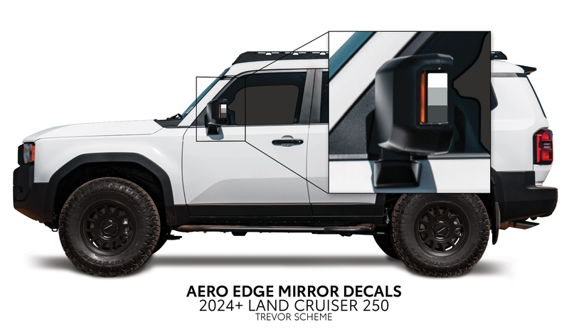 Load image into Gallery viewer, 2024+ Land Cruiser 250 Aero Edge Mirror Decals