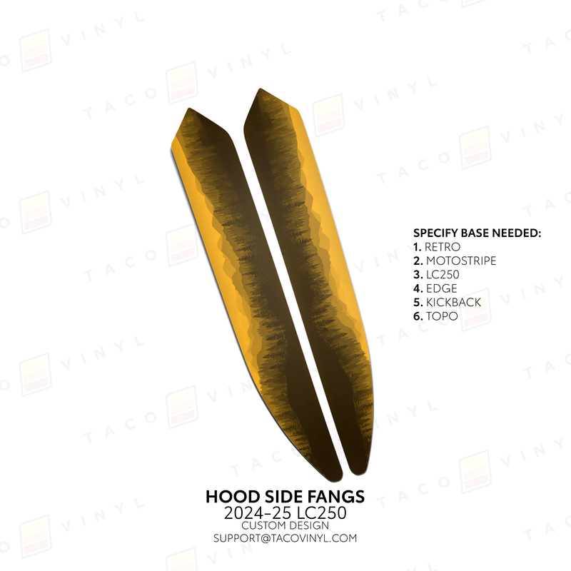 Load image into Gallery viewer, 2024+ Land Cruiser 250 Hood Side Fangs
