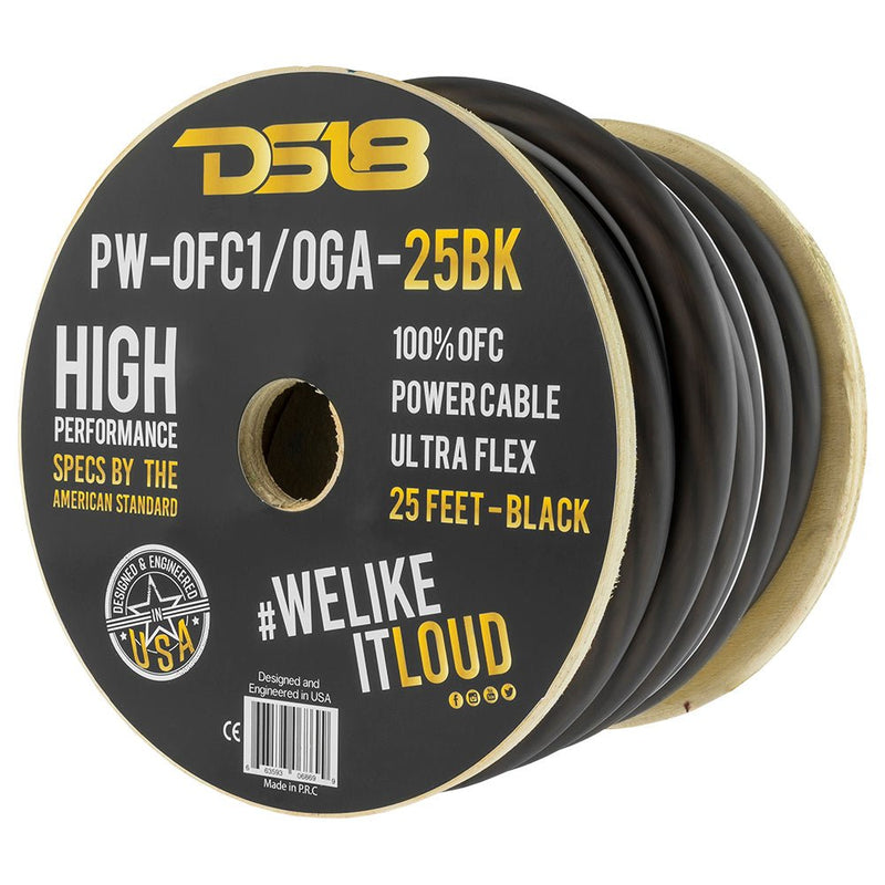 Load image into Gallery viewer, 1/0-GA 100% OFC Ground, Power Cable, 25 Feet