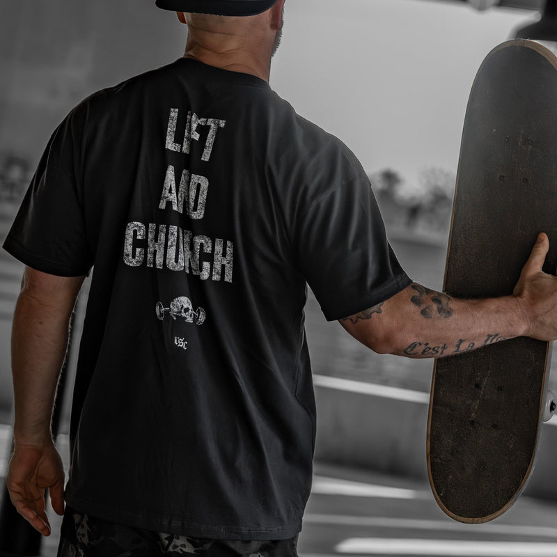 Load image into Gallery viewer, Lift And Church Men's T-Shirt