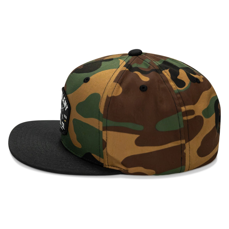 Load image into Gallery viewer, Lift Violent Barbell Co Patch Flatbill Snapback Hat
