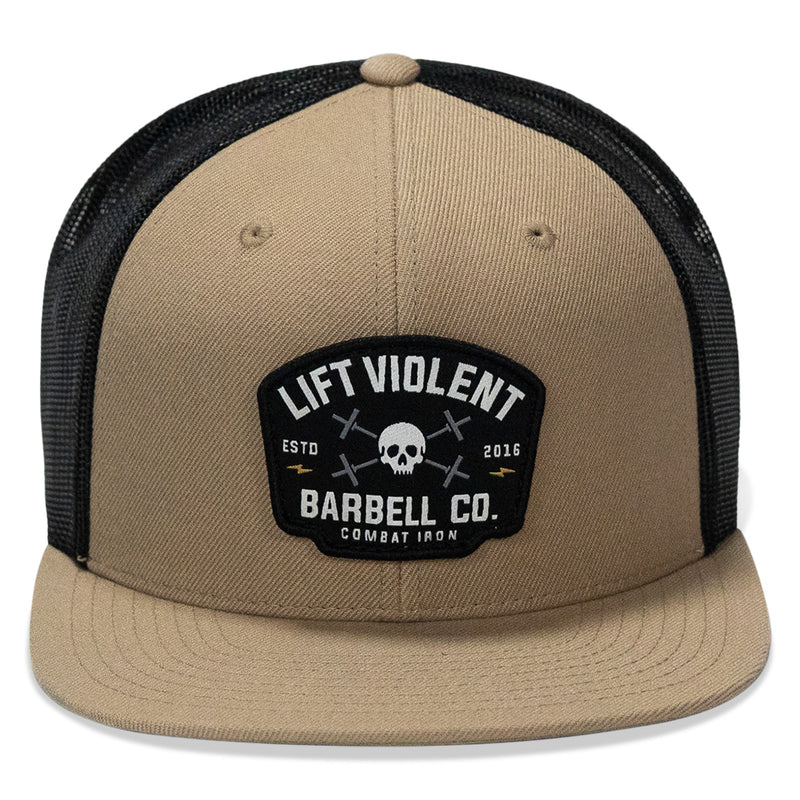 Load image into Gallery viewer, Lift Violent Barbell Co Patch Flatbill Snapback Hat