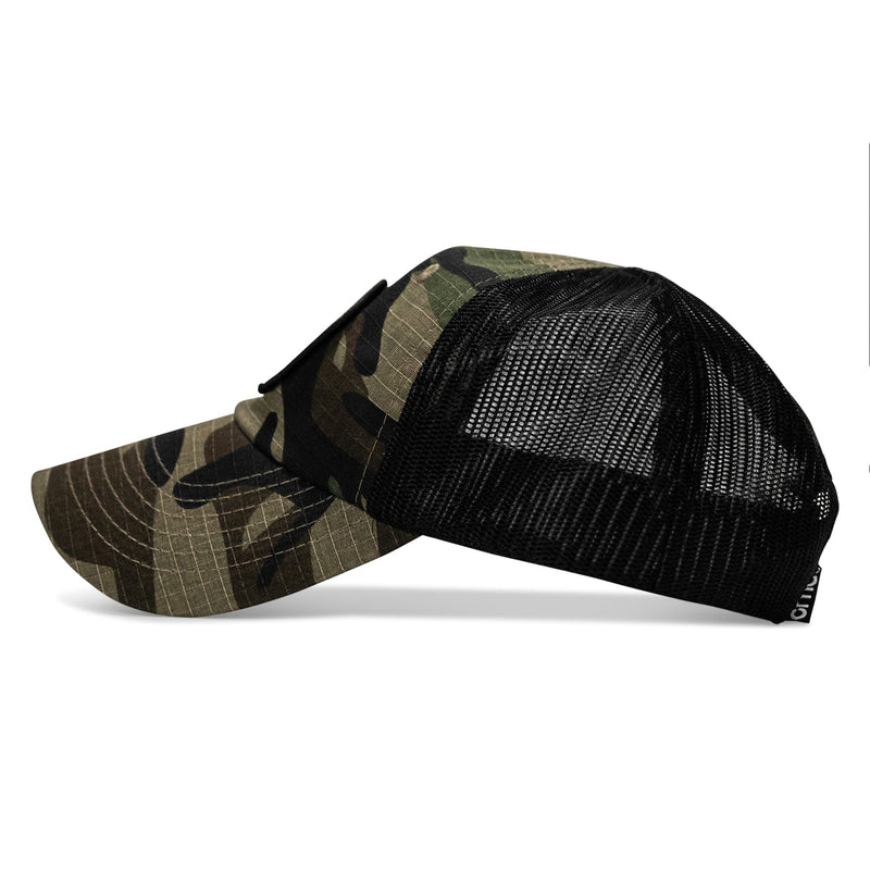 Load image into Gallery viewer, Lift Violent Barbell Co Patch. Tactical Ripstop Mesh Snapback Hat