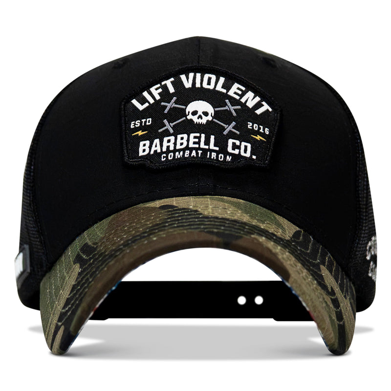 Load image into Gallery viewer, Lift Violent Barbell Co Patch Original Ripstop Snapback Hat