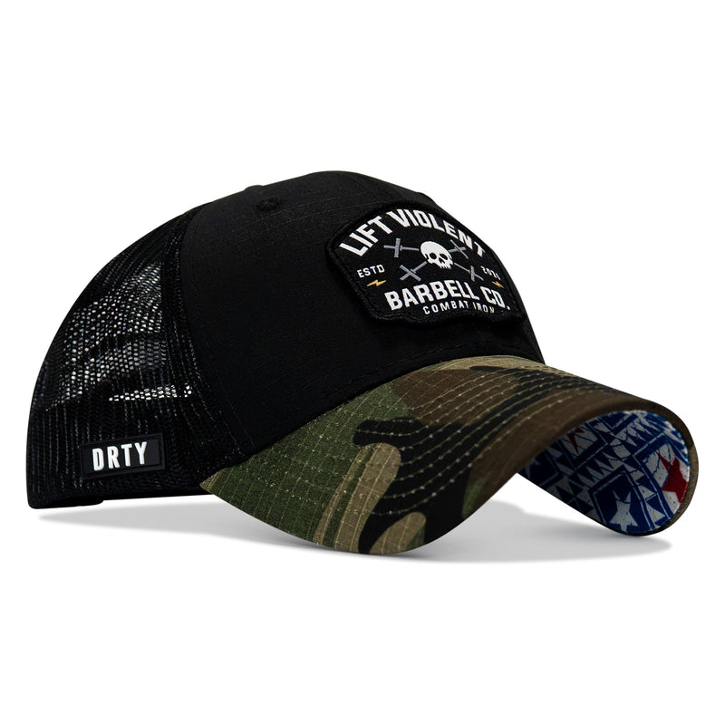 Load image into Gallery viewer, Lift Violent Barbell Co Patch Original Ripstop Snapback Hat