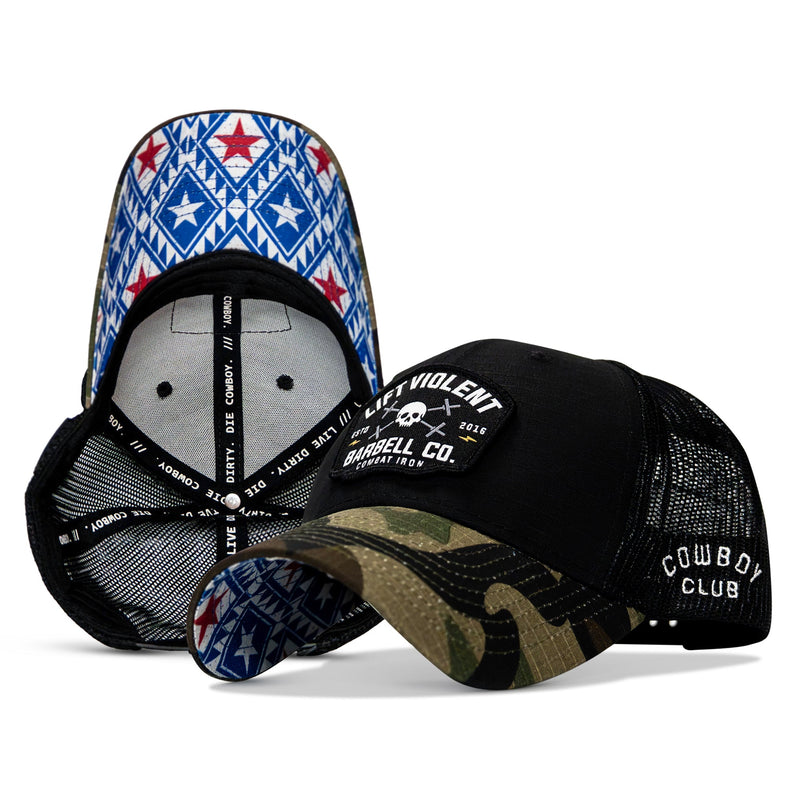 Load image into Gallery viewer, Lift Violent Barbell Co Patch Original Ripstop Snapback Hat
