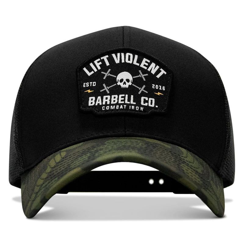 Load image into Gallery viewer, Lift Violent Barbell Co Patch Snapback Hat