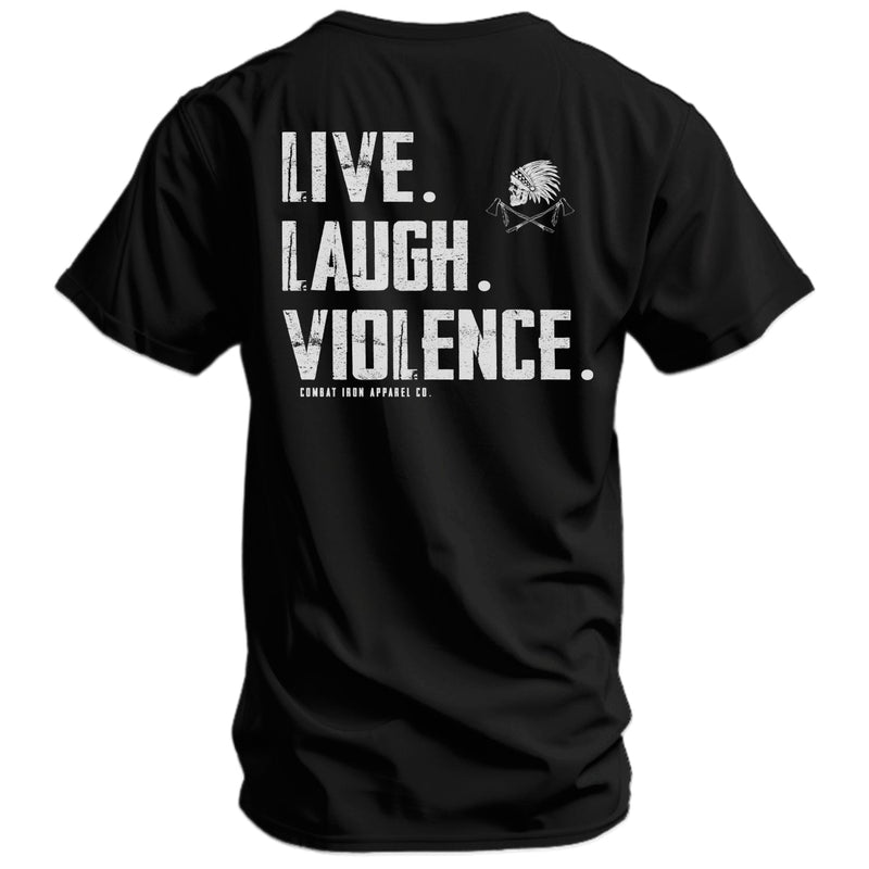 Load image into Gallery viewer, Live. Laugh. Violence. Men's T-Shirt