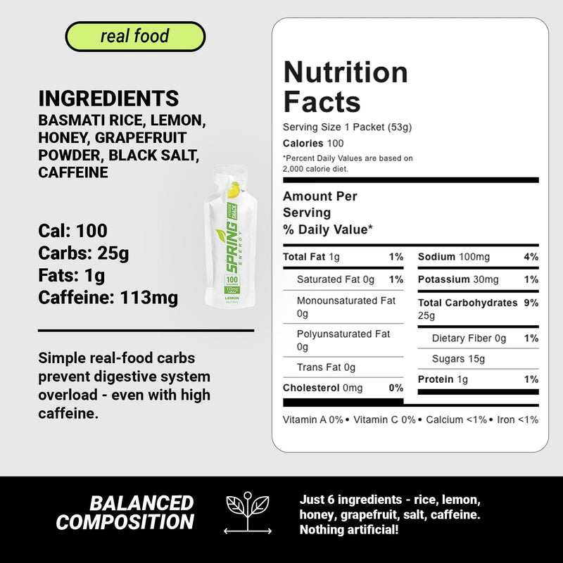 Load image into Gallery viewer, Lemon Power Snack with 113 mg of Caffeine 100 Kcal