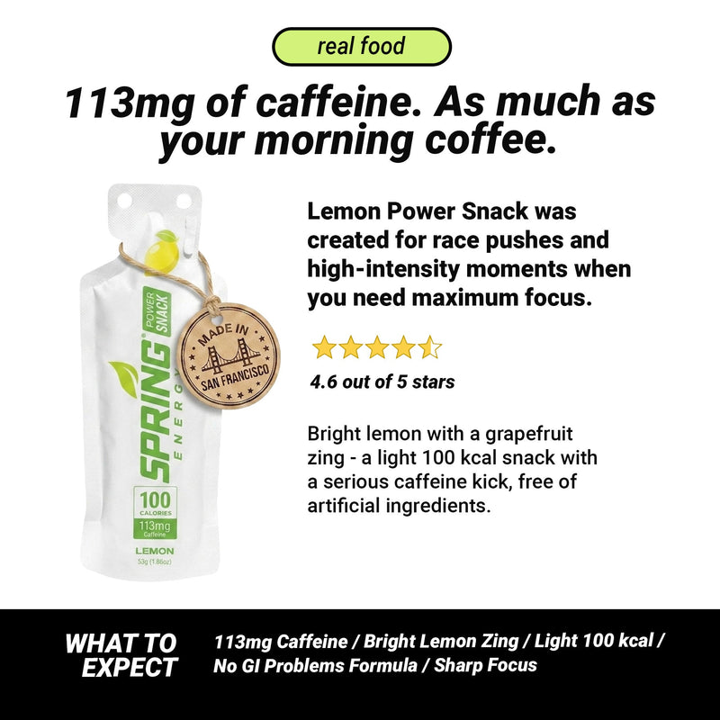 Load image into Gallery viewer, Lemon Power Snack with 113 mg of Caffeine 100 Kcal