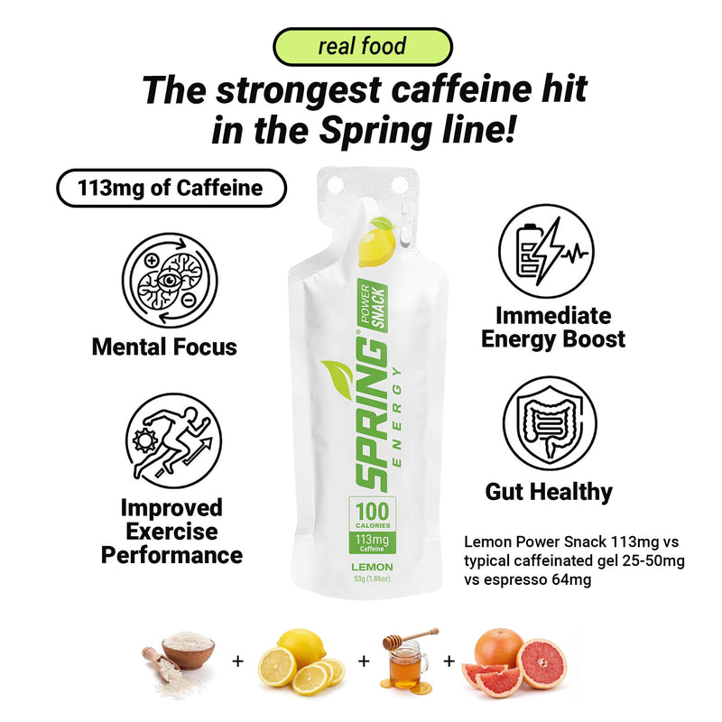 Load image into Gallery viewer, Lemon Power Snack with 113 mg of Caffeine 100 Kcal