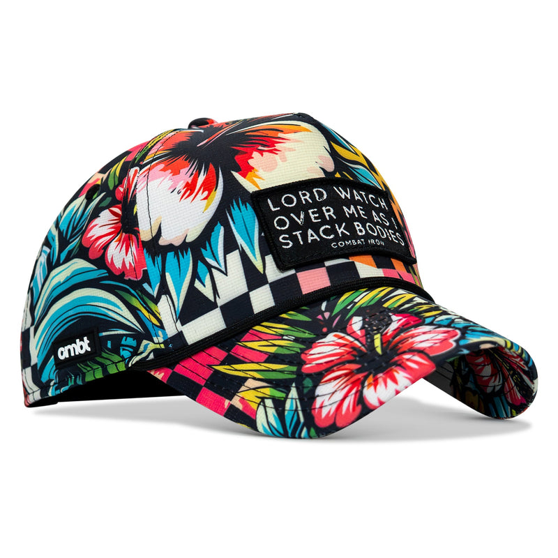 Load image into Gallery viewer, Lord Watch Over Me As I Stack Bodies Patch Waterproof Weekender Snapback