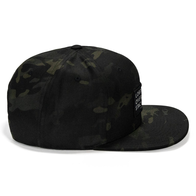 Load image into Gallery viewer, Lord Watch Over Me As I Stack Bodies Patch Flatbill Hat